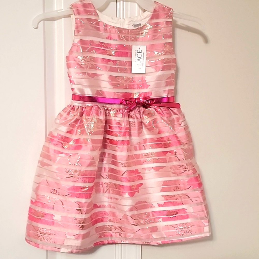 Rose gold and pink sleeveless dress